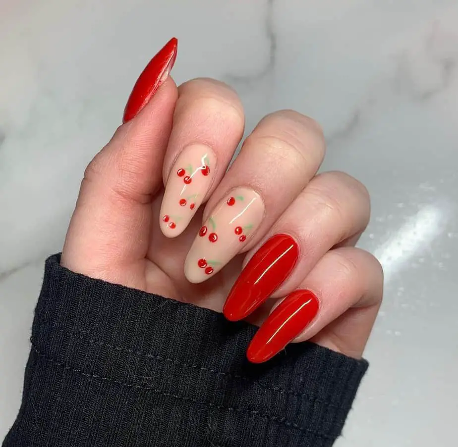 cherry nails designs